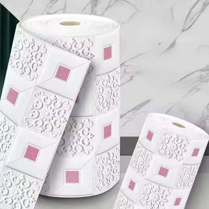 70cmx2m Meter Foam 3D Wall Stickers Self Adhesive Panel Home Decor Living Room Bedroom House Decoration Bathroom Brick Wallpaper