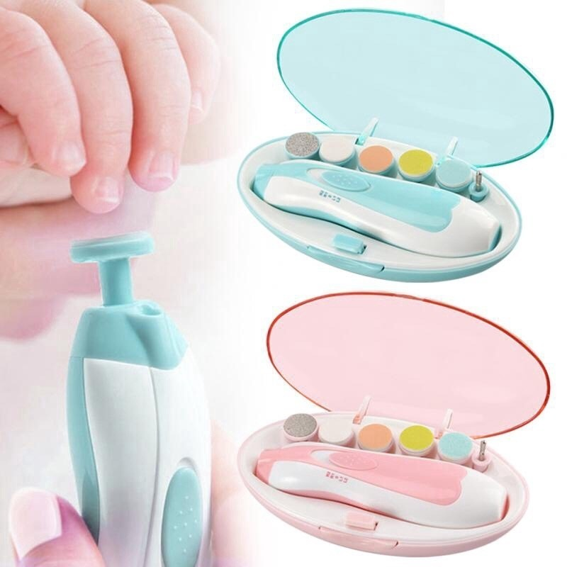 Baby Nail Care Electric Trimmer & Polisher – Safe Infant Manicure Set