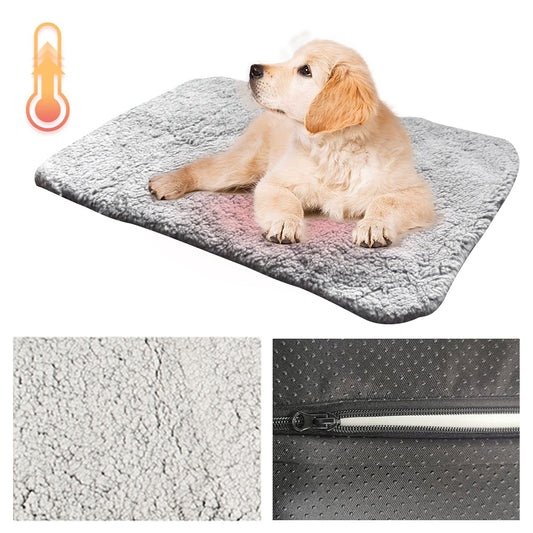 Self-Heating Pet Bed Mat – Thermal Warming Pad for Cats & Dogs, Soft and Thickened for Indoor/Outdoor Use