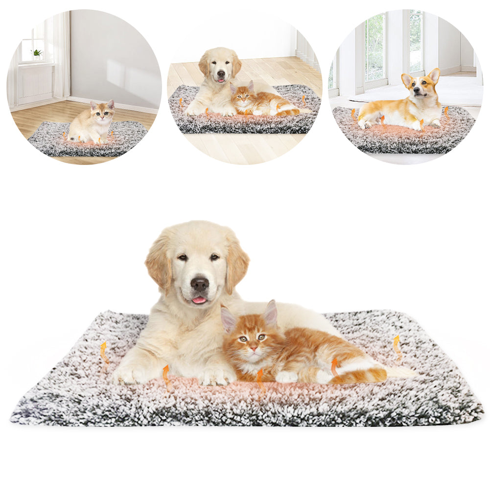 Self-Heating Pet Bed Mat – Thermal Warming Pad for Cats & Dogs, Soft and Thickened for Indoor/Outdoor Use
