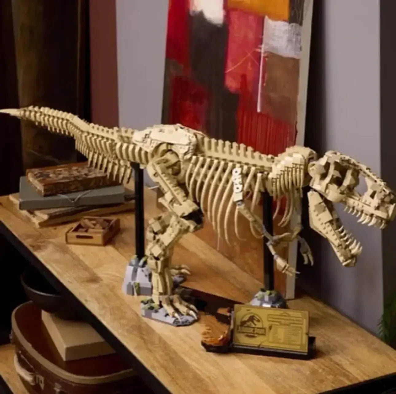 Creative 76968 Park Dinosaur World Building Set – T-Rex Fossil Bricks Kit, Tyrannosaurus Rex Toy for Boys & Kids – Ideal Christmas Gift