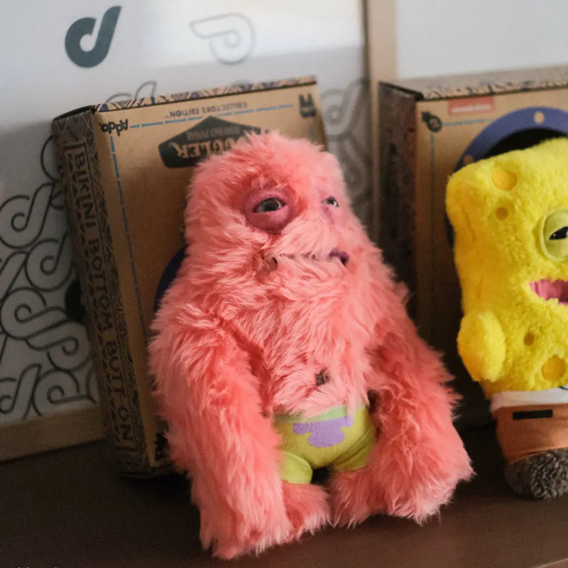 Fuggler Spongebob Squarepants Patrick Star Plush Toy – Funny, Ugly Little Monster – Perfect for Birthdays & Christmas Gifts