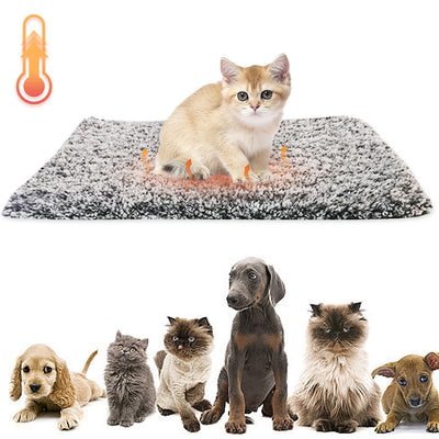 Self-Heating Pet Bed Mat – Thermal Warming Pad for Cats & Dogs, Soft and Thickened for Indoor/Outdoor Use