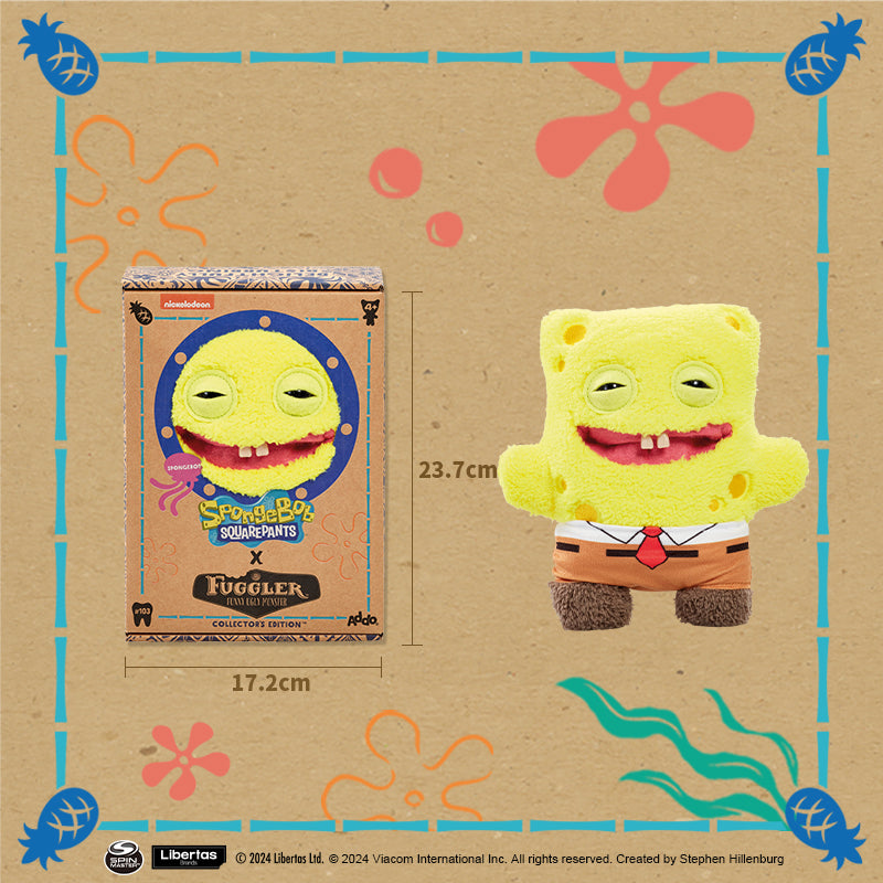 Fuggler Spongebob Squarepants Patrick Star Plush Toy – Funny, Ugly Little Monster – Perfect for Birthdays & Christmas Gifts